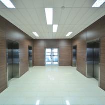 Вид главного лифтового холла Бизнес-центр «Quadroom»